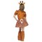 Adorable Deer Motif Child Costume with Dress Tail and Flower Headband, Perfect for Themed Parties